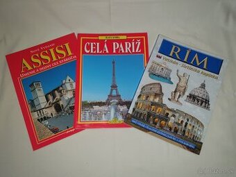 CESTOVATEĽSKÉ KNIHY – RÍM, PARÍŽ, ASSISI
