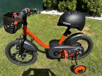 Detsky bicykel s kolieskami + prilba