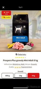 Granule Prospera plus, mini adult