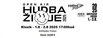 1 listok na Hudba žije Prešov - 1