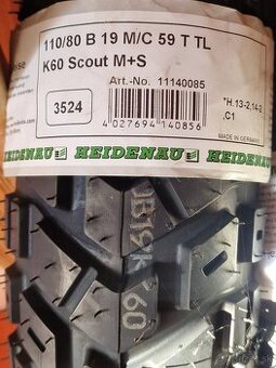 Predám nove pneu Heidenau k60 scout 150/70 r17 a 110/80 r19