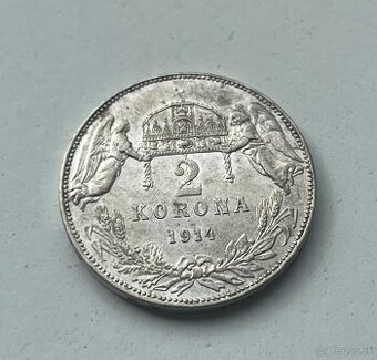 Vzacna 2 korona 1914