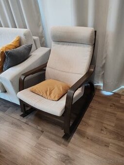 Hojdacie kreslo ikea POANG