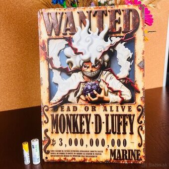 Monkey D Luffy One Piece železná tabuľka - 1