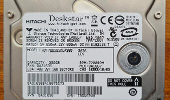 HDD 250GB do PC (nie notebook) 3,5"