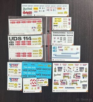 Polepy ŠKODA, LIAZ, TATRA, PRAGA 1/43