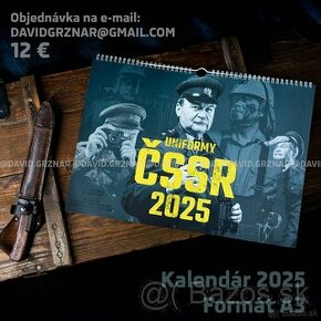 RETRO KALENDÁR 2025 Uniformy ČSSR - 1