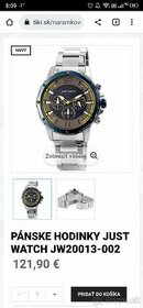 Pánske elegantné hodinky Just Watch - NOVÉ - 1
