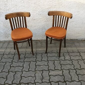 Legendarne retro Stolicky TON drevene 2ks