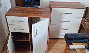 Písací stôl + 2 komody