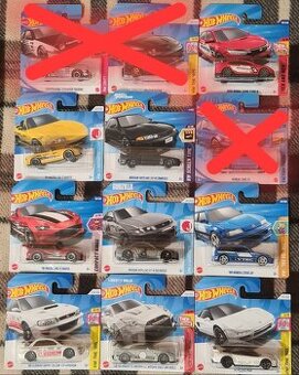 Hot Wheels Honda, Acura, Nissan, Mazda, Subaru