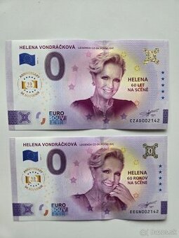 0 euro bankovky Helena Vondráčková