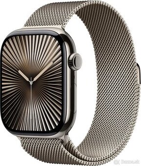 Apple Watch 10, 46 mm Natural Titanium Milanese Loop