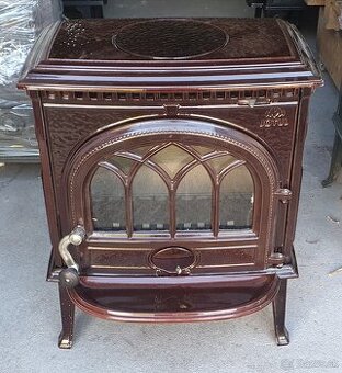 Liatinové kachle Jotul F 3 TD hnědá majolika