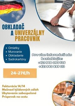 Obkladač a univerzálny pracovník-Nemecko