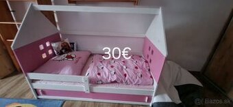 Detská dievčenská postielka