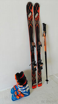 LYŽE K2 AMP BOLT JR 134CM + LYŽIARKY LANGE 38,5EUR