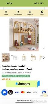 Detska domcekova postel