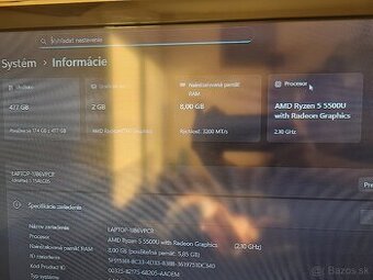 Predám lenovo ideapad 5 15alc05