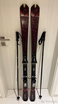 dámske lyže s paličkami