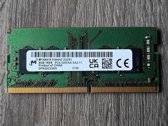 8/ 4GB SoDimm DDR4 Micron, Samsung, SkHynix 2400 / 3200 MHZ