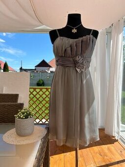 Predám sivé spoločenské šaty