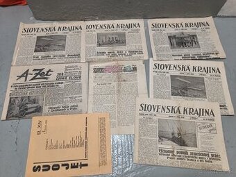 staré slovenské noviny z rokov 1926-1938