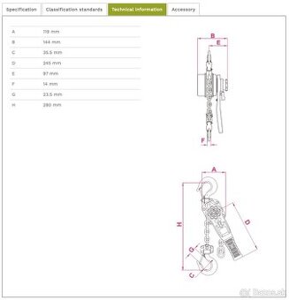 Pákový zdvihák CondorLift CLLH 3 200 kg