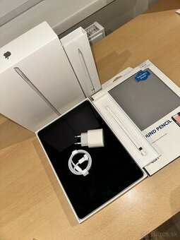iPad (9. gen) 64GB Wi-Fi Silver + Apple Pencil & Obal – Top