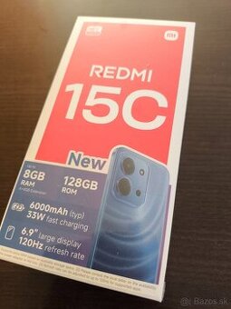 Nový Xiaomi Redmi 15C (4GB / 128GB) – nerozbalený, TOP cena