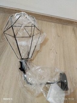 Dizajnové kovové svietidlo „DIAMANT“ – industriálny štýl, E2