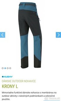 Predam outdoor nepremokavé nohavice Husky top 