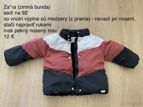 Zimná bunda Zara 92