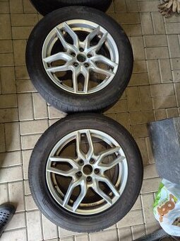 Alu disky ford 5x108 7,5Jx17H2 ET45 letne pneu Dunlop
