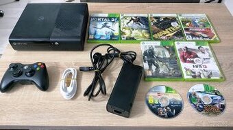Xbox 360 Slim 500GB + 8 originálnych hier