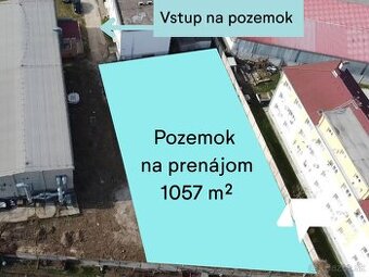 Prenájom pozemok Nitra priemyselná zóna