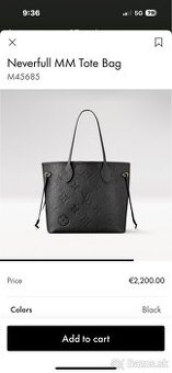 Originál Louis Vuitton Neverfull MM , pc 2200€