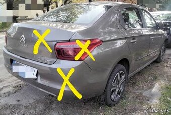 Citroen C-elysee 1.2 2017 predám DVERE, PREVODOVKA 20CR15