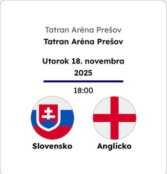 Slovensko U21 - Anglicko U21