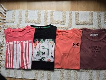 4x tričko s krátkym rukávom 164