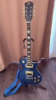 Elektrická gitara SX EC3H Translucent Ocean Blue