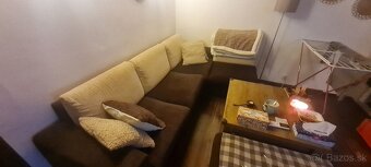 Predám rozkladaciu sedačku hnedej farby