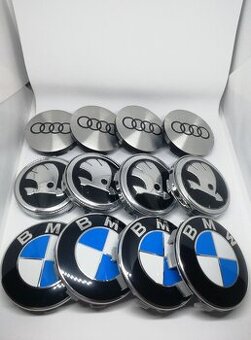 Nove BMW, VW, Audi a Škoda loga na kapotu a kolesa