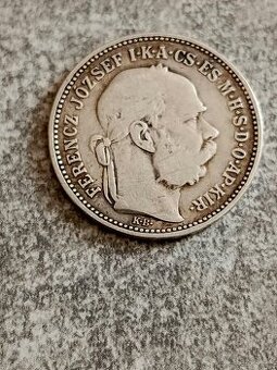 Vzácna strieborná minca 1 koruna 1982 kb  mince