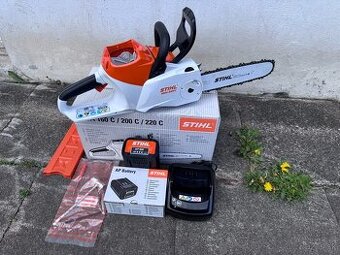 Nová sada Aku motorová pila STIHL MSA 220 C-baterie, nabíječ