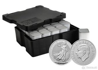 Strieborne mince Britannia 1oz Box