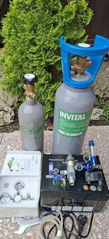 CO2 set 2l + 5l – plné fľaše, ako nové