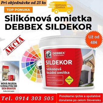 Fasádna omietka SILDEKOR 1,5/2mm Biela hladená