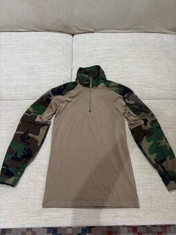 Taktické tričko a nohavice  woodland veľkosť S