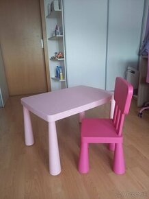 Predám stôl a stoličku IKEA Mammut